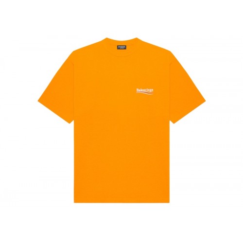Balenciaga Political Campaign Large Fit T-Shirt Fluo Orange