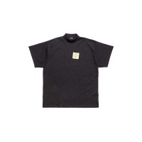 Balenciaga Sticky Note T-Shirt Oversized In Faded Black