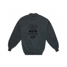 Balenciaga This Is Not Logo Sweatshirt Black