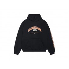 Balenciaga Wide Fit Hoodie Black/Orange/White