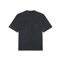 Balenciaga Womens Maison Balenciaga Medium Fit T-Shirt Black/Orange/White