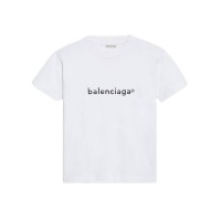 Balenciaga Womens New Copyright Small Fit T-shirt White