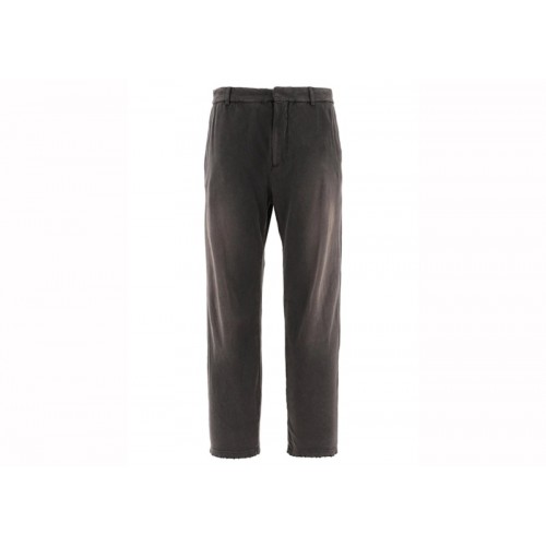 Balenciaga Worn Out Cotton Knit Trousers Black
