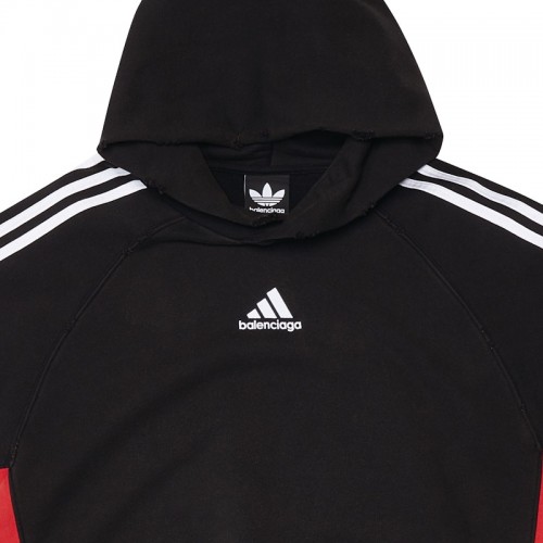 Balenciaga x adidas Mens Hoodie Small Fit Black