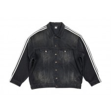 Balenciaga x adidas Oversized Denim Jacket Black