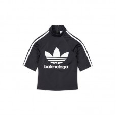Balenciaga x adidas Short Sleeve Athletic Top Black