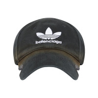 Balenciaga x adidas Trefoil Balenciaga Logo Cap Black/White