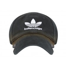 Balenciaga x adidas Trefoil Balenciaga Logo Cap Black/White