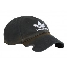 Balenciaga x adidas Trefoil Balenciaga Logo Cap Black/White