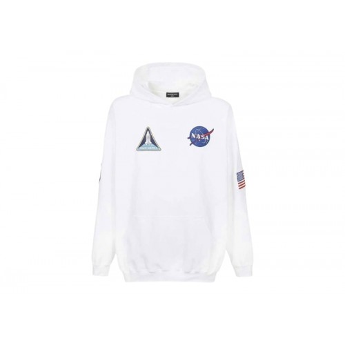 Balenciaga x NASA Hoodie White Balenciaga x NASA Hoodie White