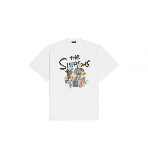 Balenciaga x The Simpsons Oversized T-Shirt White