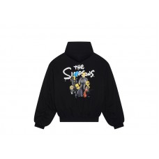 Balenciaga x The Simpsons Padded Bomber Hoodie Black
