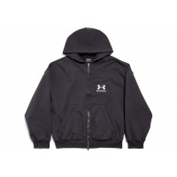 Balenciaga x Under Armour Zip-Up Hoodie Regular Fit Black/White