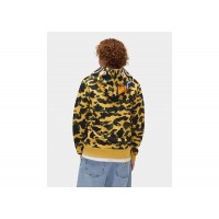 BAPE 1st Camo Shark Full Zip Hoodie Yellow