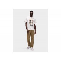 BAPE A Bathing Ape Check by Bathing Tee White/Beige