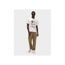 BAPE A Bathing Ape Check by Bathing Tee White/Beige