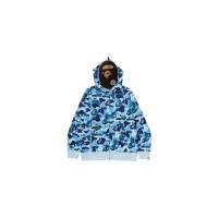 BAPE ABC Camo 2nd Ape Full Zip Hoodie Blue