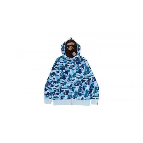 BAPE ABC Camo 2nd Ape Full Zip Hoodie Blue