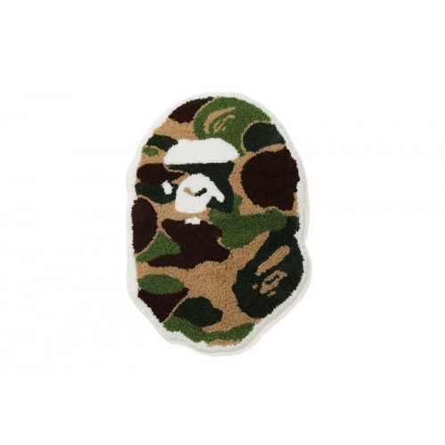 BAPE ABC Camo Ape Head Rug Green