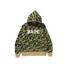 BAPE ABC Camo BAPE Full Zip Hoodie Green