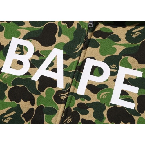BAPE ABC Camo BAPE Full Zip Hoodie Green BAPE ABC Camo BAPE Full Zip Hoodie Green