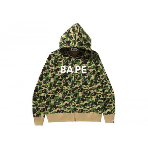 BAPE ABC Camo BAPE Full Zip Hoodie Green