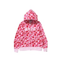 BAPE ABC Camo BAPE Full Zip Hoodie Pink