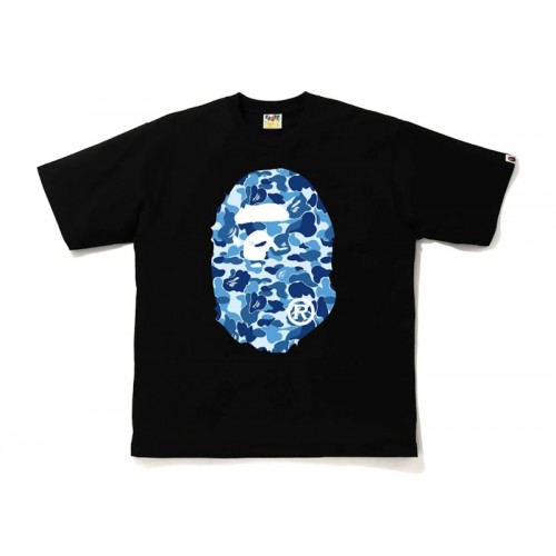 BAPE ABC Camo Big Ape Head Relaxed Tee Black/Blue BAPE ABC Camo Big Ape Head Relaxed Tee Black/Blue
