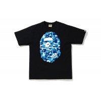 BAPE ABC Camo Big Ape Head Tee Black/Blue