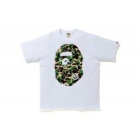 BAPE ABC Camo Big Ape Head Tee White/Green