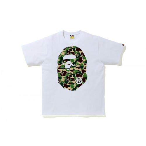 BAPE ABC Camo Big Ape Head Tee White/Green
