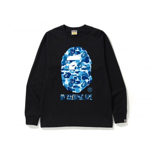 BAPE ABC Camo By Bathing Ape L/S Tee (FW22) Black Blue