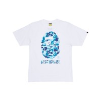 BAPE ABC Camo By Bathing Ape Tee White/Blue