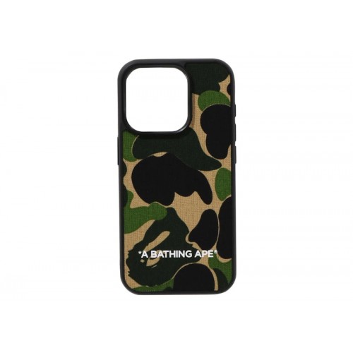 BAPE ABC Camo Cloth Fabric iPhone 15 Pro Case Green BAPE ABC Camo Cloth Fabric iPhone 15 Pro Case Green