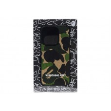 BAPE ABC Camo Cloth Fabric iPhone 15 Pro Case Green