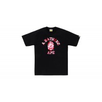 BAPE ABC Camo College (SS25) Tee Black/Pink