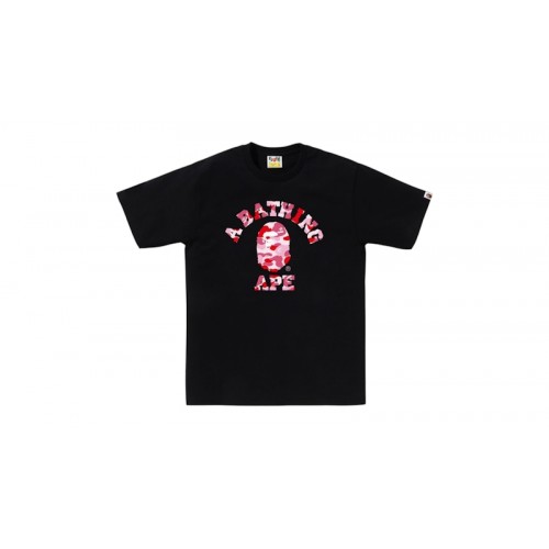 BAPE ABC Camo College (SS25) Tee Black/Pink