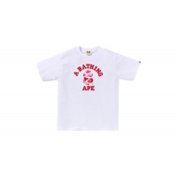BAPE ABC Camo College Tee (SS25) White/Pink