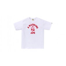BAPE ABC Camo College Tee (SS25) White/Pink