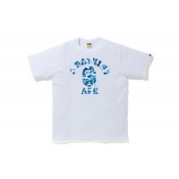 BAPE ABC Camo College Tee (SS21) White/Blue