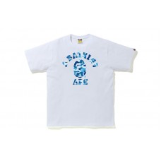 BAPE ABC Camo College Tee (SS21) White/Blue