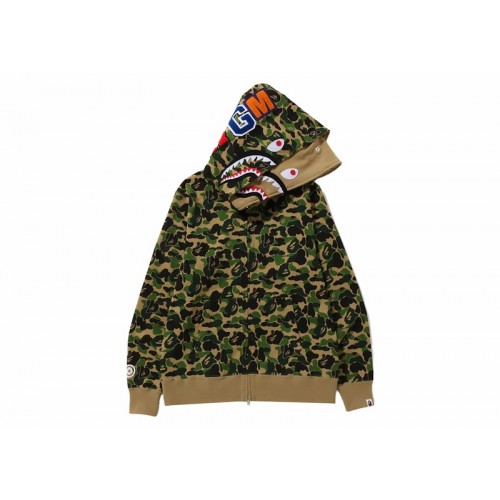 BAPE ABC Camo Double Shark Full Zip Hoodie (FW23) Green BAPE ABC Camo Double Shark Full Zip Hoodie (FW23) Green