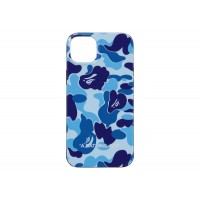 BAPE ABC Camo iPhone 14 Plus Case Blue