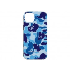 BAPE ABC Camo iPhone 14 Plus Case Blue