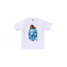 BAPE ABC Camo Milo On Big Ape Tee (FW25) White/Blue