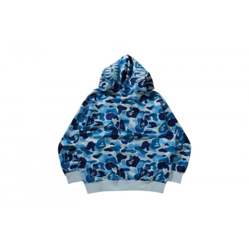 BAPE ABC Camo Rayon Relaxed Fit Shark Full Zip Hoodie Blue BAPE ABC Camo Rayon Relaxed Fit Shark Full Zip Hoodie Blue
