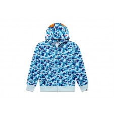 BAPE ABC Camo Shark Full Zip Hoodie Blue