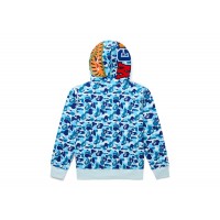 BAPE ABC Camo Shark Full Zip Hoodie Blue