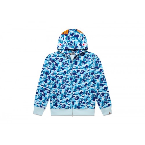 BAPE ABC Camo Shark Full Zip Hoodie Blue