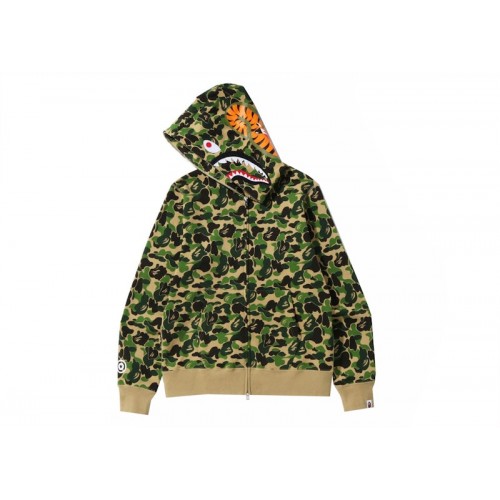 BAPE ABC Camo Shark Full Zip Hoodie Green BAPE ABC Camo Shark Full Zip Hoodie Green